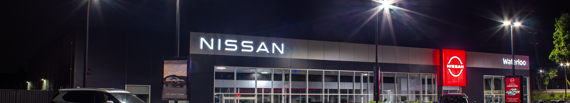 FL05 Area Lights Illuminate Waterloo Nissan with DarkSky-Friendly Design